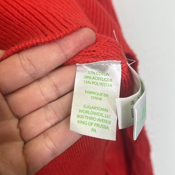 Lilly Pulitzer - Jacquetta Gold Button Sleeves Scalloped Neck Sweater Size Small - Picture 11 of 13